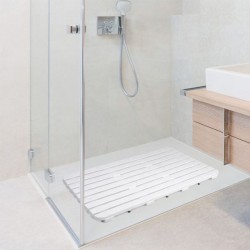 Caillebotis de douche Blanc 50x80cm TATAY