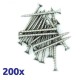 Pack de 200 vis parker à bois argent 5x70