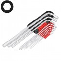 Jeu de 9 clés mâles longues HEX 1.5-10mm YATO