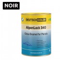 Peinture Laquée Brillante Noire pour Métaux 1Kg ALPENLACK 340 DEUTSCHCOLOR