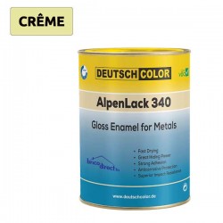 Peinture Laquée Brillante Crême pour Métaux 1Kg ALPENLACK 340 DEUTSCHLATEX