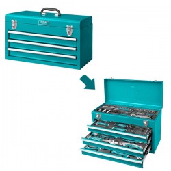 Mini servante portative avec 132 outils TOTAL