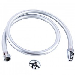 Flexible de toilette argent 1m FABIA