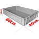 Bac de stockage Industriel C4 Gris 60X40X12cm ELSOPLAST