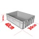 Bac de stockage Industriel C2 Gris 40X30X12cm ELSOPLAST