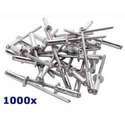 Boîte 1000 rivets Aluminium 3.8x12