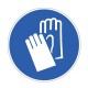 Pictogramme Plaque GANTS DE PROTECTION OBLIGATOIRE 300x300mm