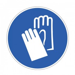 Pictogramme Plaque GANTS DE PROTECTION OBLIGATOIRE 300x300mm