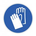 Pictogramme Plaque GANTS DE PROTECTION OBLIGATOIRE 300x300mm