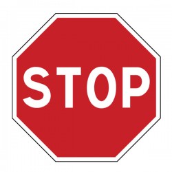 Pictogramme Plaque STOP 300x300mm