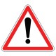 Pictogramme Plaque ATTENTION 300x300mm