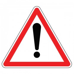 Pictogramme Plaque ATTENTION 300x300mm
