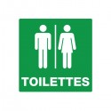 Pictogramme Plaque WC TOILETTES 200x200mm