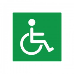 Pictogramme Plaque HANDICAPES 200x200mm