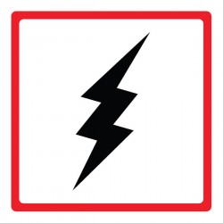 Pictogramme Plaque ELECTROCUTION 200x200mm