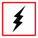 Pictogramme Plaque ELECTROCUTION 200x200mm