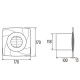 Ventilateur Extracteur d'air pour Salles de bains Ø120mm CATA
