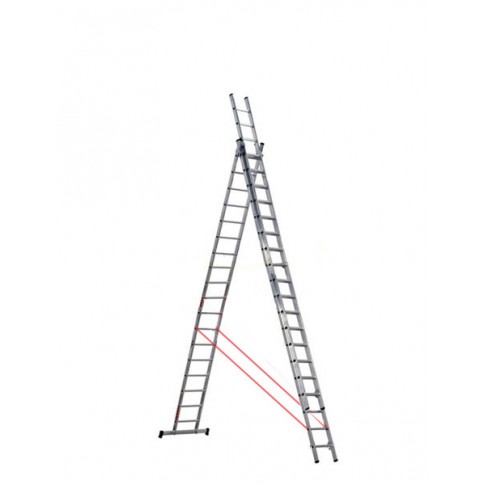 Echelle triple en aluminium 3x5m LITAN