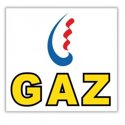 Pictogramme Plaque STEG Gaz 200x200mm