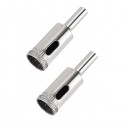 Pack de 2 Mèches trépan diamant pour verre et céramique Ø20mm pour perceuses ADEGSO
