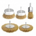 Jeu de 5 brosses métalliques pour perceuse ADEGSO