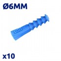 Pack de 10 chevilles 6mm TOROZER