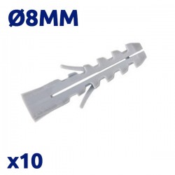 Pack de 10 chevilles 8mm TOROZER