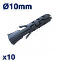 Pack de 10 chevilles 10mm TOROZER