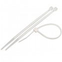 Pack 100 Attaches Serre-câble blanc 2.5/150mm SGS