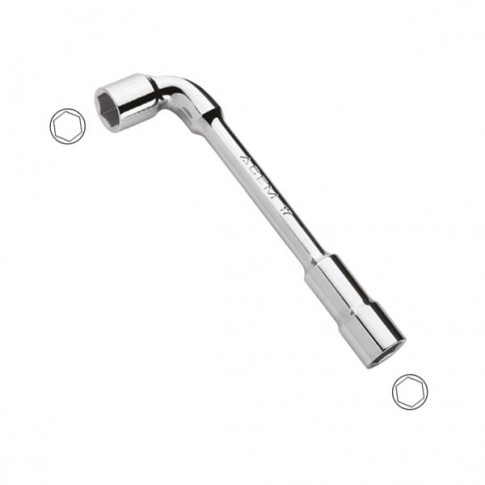 Clé à pipe en Cr-V 13mm 6x6pans ACEM