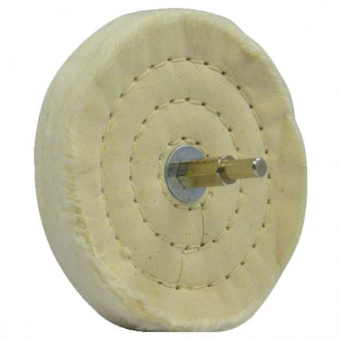 Disque sur tige en Coton pour polissage 75mm