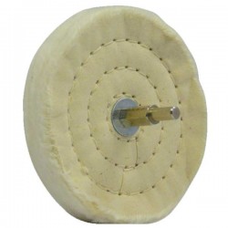 Disque sur tige en Coton pour polissage 100mm