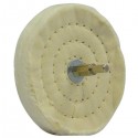 Disque sur tige en Coton pour polissage 100mm