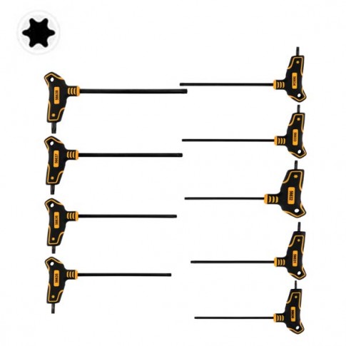 Jeu de 9 tournevis en T TORX T10-T50 VOREL