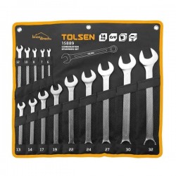 Jeu de14 clés mixtes 6-32mm en Cr-V TOLSEN