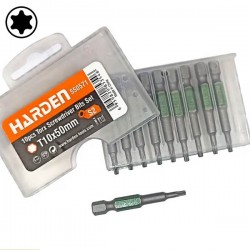 Jeu de 10 embouts de vissage TORX T10 HARDEN