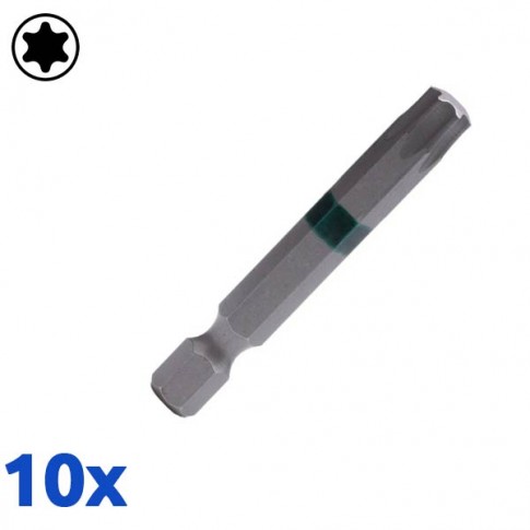 Jeu de 10 embouts de vissage TORX T40 HARDEN