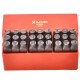 Jeu de 27 poinçons lettres en acier 10mm HARDEN