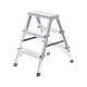 Escabeau double en aluminium 3 marches