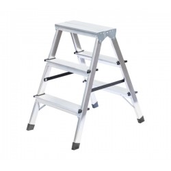 Escabeau double en aluminium 3 marches