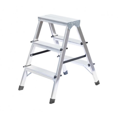 Escabeau double en aluminium 3 marches