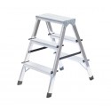 Escabeau double en aluminium 3 marches