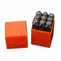 Jeu de 9 poinçons chiffres en acier 8mm HARDEN