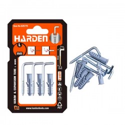 Pack de 6 chevilles à crochet Ø8mm HARDEN