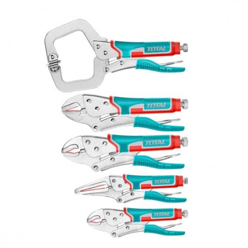 Jeu de 5 pinces à étau TOTAL