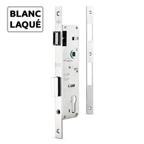 Serrure à encastrer pour porte Aluminium BLANC axe 30mm KALE KILIT