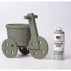 Peinture CHALK PAINT en Spray Couleur Corail 400ml PINTY PLUS