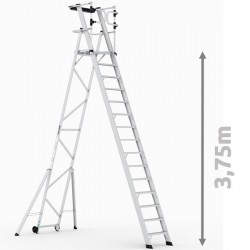 Plateforme de travail roulante pliable 141+1 marches CAGSAN KPN14