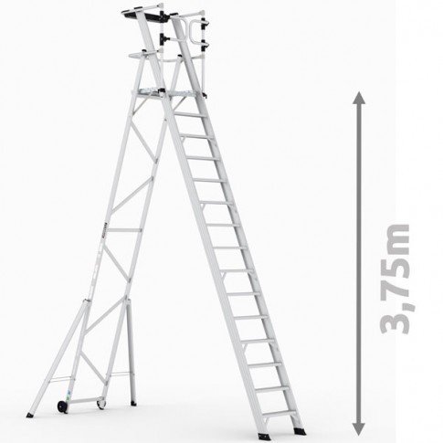 Plateforme de travail roulante pliable 141+1 marches CAGSAN KPN14