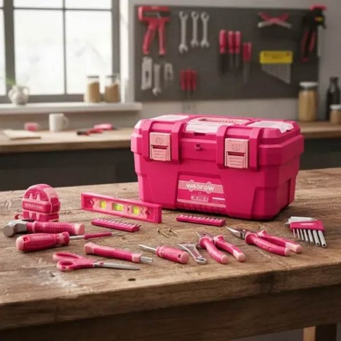 Caisse à outils pour femmes avec 89 outils inclus WADFOW